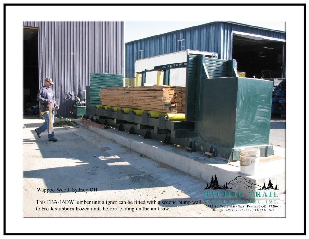 a picture of a lumber unit aligner